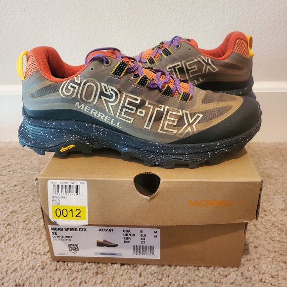 NIB Merrell Moab Speed GTX SE waterproof Gore-Tex mens hiking shoes sz 9 Coyote main image 4